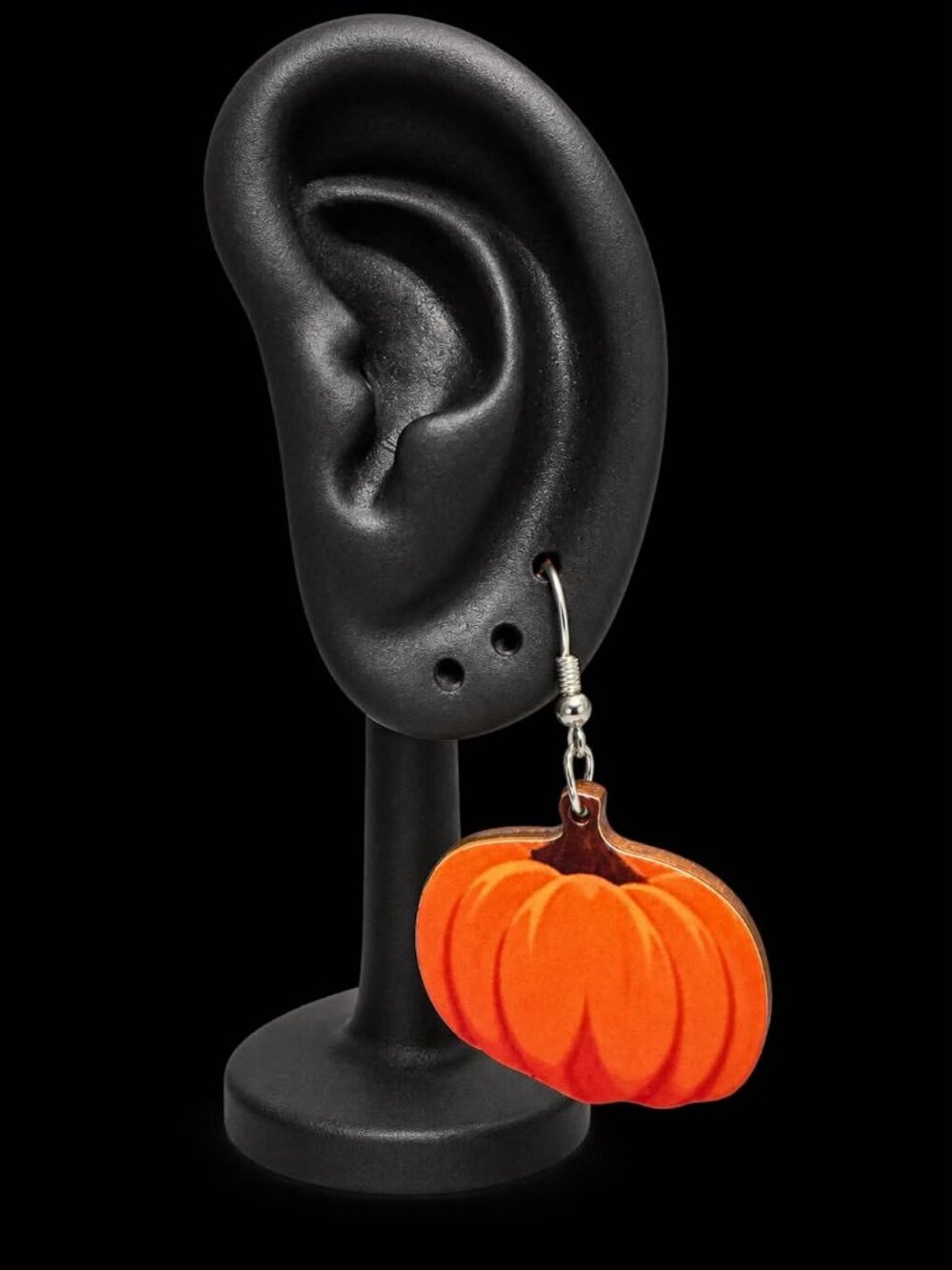Orange Pumpkin Dangle Earring